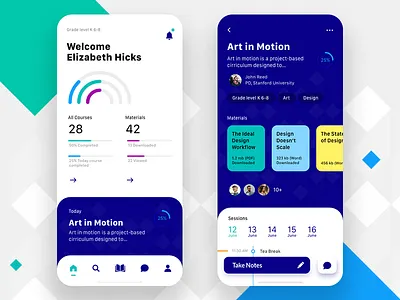 Course App course mobile app ui ux