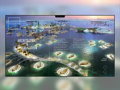 Rescubika Creations Atole project 3d architecture concept design designer landing page ui uidesign ux visualization webdesign website concept