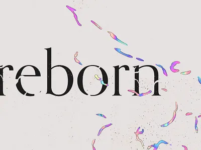 Ciel Noir gradient graphic illustration typogaphy