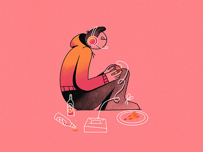 G - Gamer // 36daysoftype 2019 animated character design gamer gaming illustration ipad procreate type