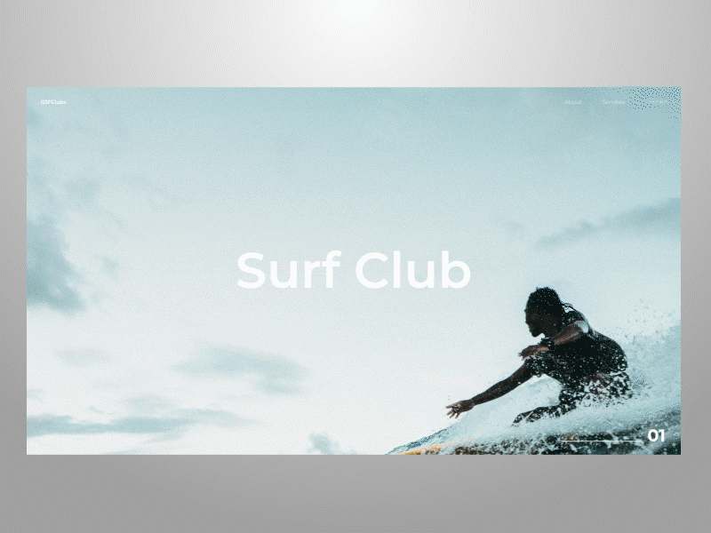 Club Website Concept adobe after effects animation clubs concept design ui ux website