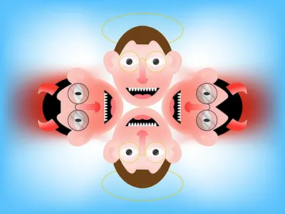 Office Demon / Angel angel cubical demon demons meetings