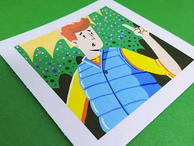 Park art color colors colour colourpallet design drawing graphic green illustration light marker park pens posca