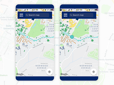 Bus Route Icon Exploration application bus route component higher ed icon iconography interface iteration mobile app mobile ui pattern process transportation ui