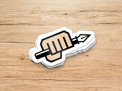 Pen Tool Sticker adobe art creative drawing hand handdrawn hands illustrator logos pen pencil pentool process sketch sticker stickers vector