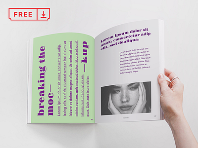 Magazine PSD Mockup brand branding bundle design download font free freebie icon identity logotype magazine mockup psd template typography