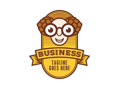 Professor Hopsheader branding design illustration logo vector