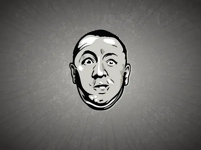 Curly — The Three Stooges eyes face hair illustration person portrait smile stooge three three stooges