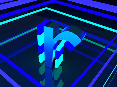 Days of type - R 36 days of type 36days r 36daysoftype 3d b3d blender blender3d blendercycles cycles cycles render font letter lettering render typography
