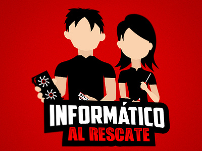 INFORMÁTICO AL RESCATE branding design esports gaming identity illustration informatica informatico logo logotype mascot mascotlogo sport sports tecnico typography vector