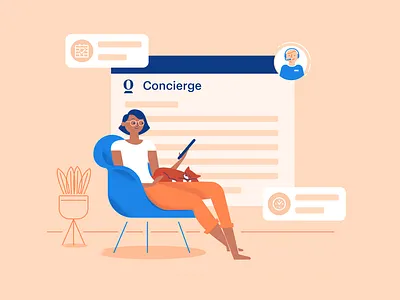 Opendoor - Moving Concierge branding character flat home icons illustration shrimp ui vector