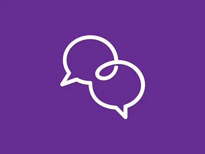 ChitChat Icon chat chat bubbles email icon iconography linework logo logomark monoline talk talking