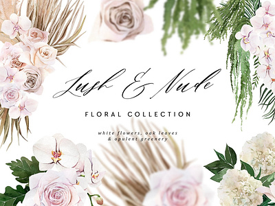Lush & Nude Floral Collection by Graphics Collection on Dribbble