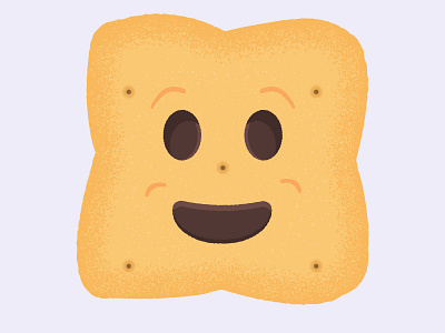 Daily Biscuit Challenge 41, The BN Biscuit biscuit character colour design digital edges happy illustration rough smile texture vector