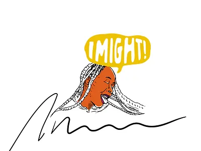 I Might! apparel apparel design branding design graphic design illustration typography vector visual design