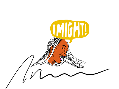 I Might! apparel apparel design branding design graphic design illustration typography vector visual design