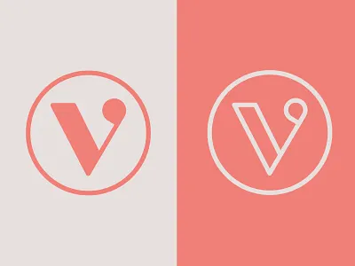 Daily Logo Challenge 04 - Single Letter "V" brand branding dailylogo dailylogochallenge design idenity illustration illustrator lettering logotype pastel serif typography vector