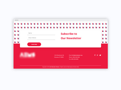 Footer Section Website concept corporate design footer module newsletter subscribe ui ux web website