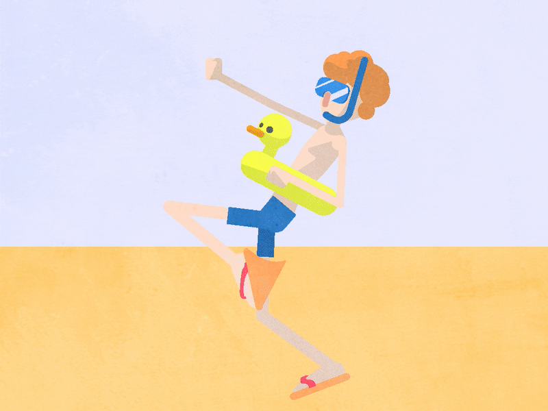 Sun Fun 2d ae animation beach design fun illustration keyframe sun vector