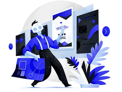 Pick a Design character design designer gallery hurca interface skull templates