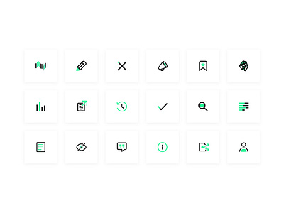 Iris.ai - Icon set app artificial intelligence branding clean design flat icon icon set iconography icons icons design illustration illustrator design ui vector web website