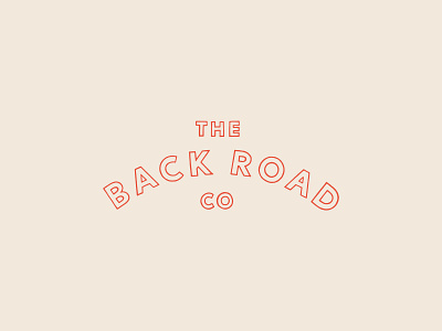 Hand-Lettered Logo for The Back Road Co. belfast branding hand illustrated identity illustration lettering logo design outline retro typography vintage