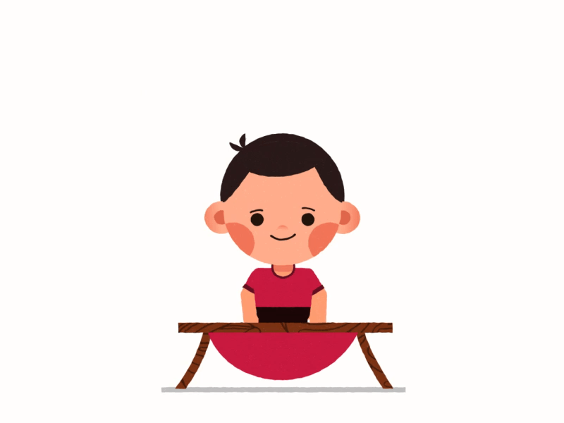 Trampoline Jumping Kid affinity designer animated animated gif animation animation after effects character animation character art character design design illustration jumping jumping game character trampoline vector