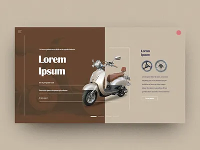 Scooter creative illustration modern