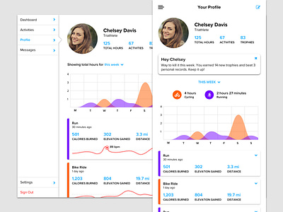 Daily UI 8 – User Profile app design ui ux web website