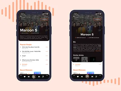 Music Player #DailyUI dailyui iphone x mobile ui music app music player