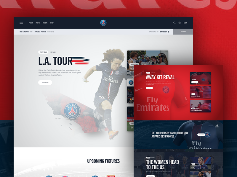 Example of Paris St. Germain - Landing