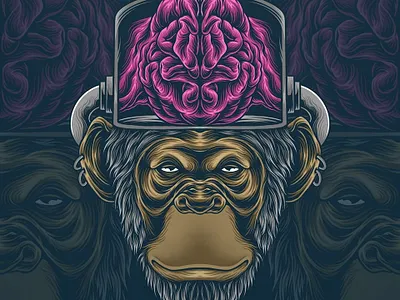 king kong art artwork design drawing funart graphic art illustration illustrator king kong monkey