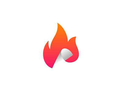 Burning Document app app icon application burn design document fire flame hot icon icons illustration logo logodesign logodesigns logos paper simple ui ux