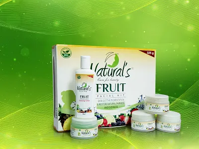 Fruit Facial Kit Packaging Design beauty face facial label nisha nisha droch nisha f1 pack design packaging product design product label product packaging