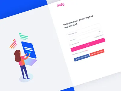 Login/Register Page create account login form login page register page sign in page sign up form ui design web design