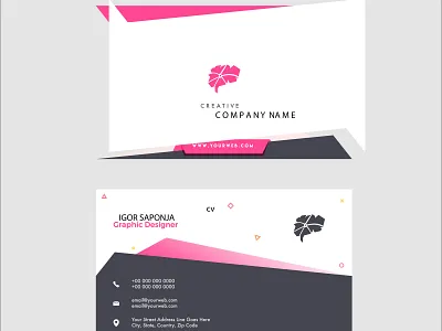 Business card design adobeillustator animation app branding design flat graphic design icon illustration illustrator logo logo design minimal type typography ui ux vector web website