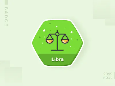 Libra design icon illustration logo ui