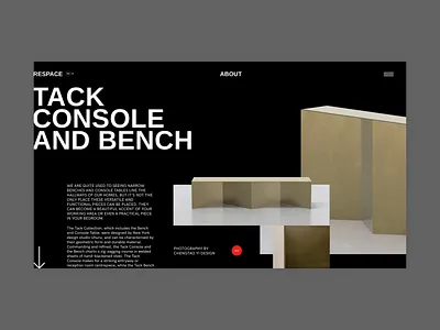 Respace article brutalist clean clear design component ui design desktop grid information interface minimal minimalism promo page typography ui website