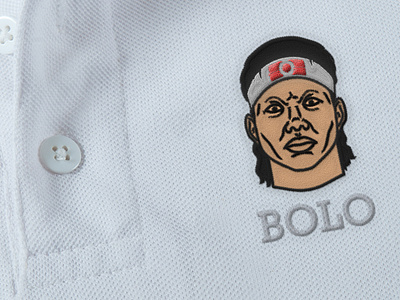Bolo badass bolo bolo yeung character face illustration polo t shirt