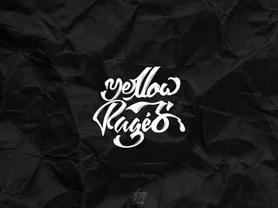Yellow Pages art brand branding clean design flat graphic design identity illustration illustrator lettering logo minimal sketch type typography ui ux vector