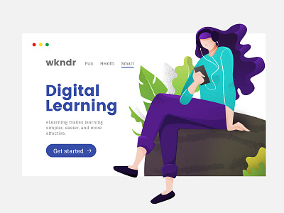 Modern Illustration For eLearning Platform agency web design agency website best dribbble clean website digital learning dribbble best shot e learning finance website fintech landing page fintech web design investing learning app learning platform modern illustration modern website saas saas landing page saas web design saas website web illustration