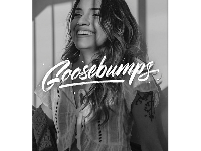 Goosebumps art brush dark design handlettering lettering print type typography