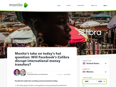 Blog article article flat minimal monito news startup swiss ui ux webdesign