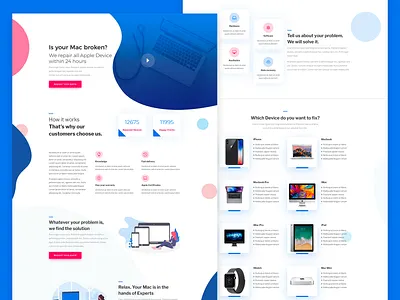 Aroha - Services Landing Page abstract design blue color divi icons illustration landing services theme design ui ux website