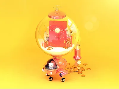 C4D practice art c4d case design illustration