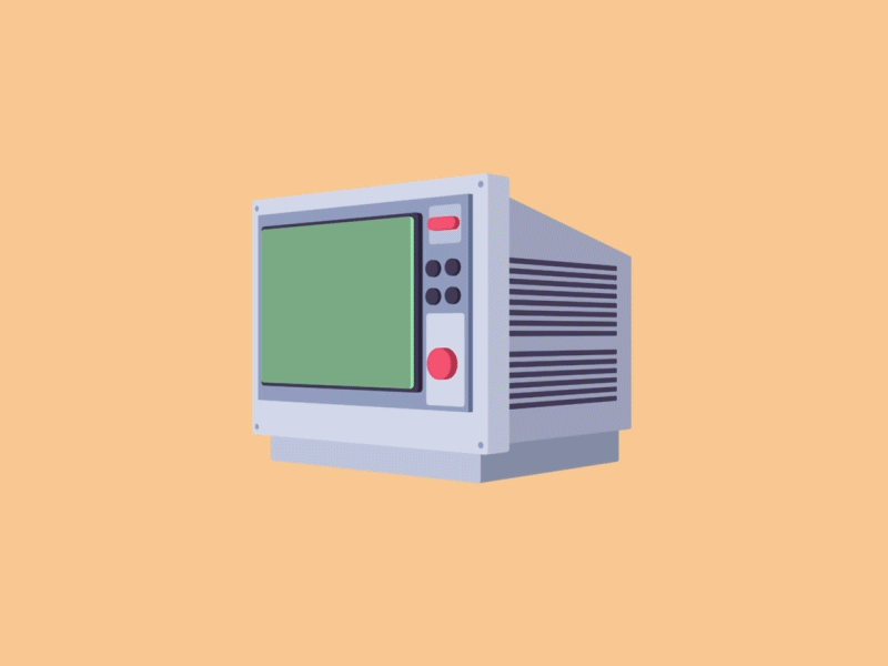 Retro TV 2d anination 3d after effects animation arcade capetown design flatvector games illustrator nostalgia puedo3d retro tv videogames