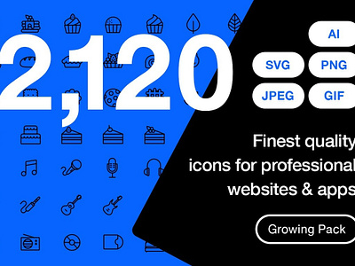 Ultimate Line Icons Pack branding dashboard design flat flat icons graphic design icon icons icons design icons pack line icon logo logo branding logo design social media startup startup icon