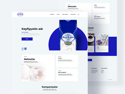 Azerseker Website azerseker blue shugar ux uxui website websites