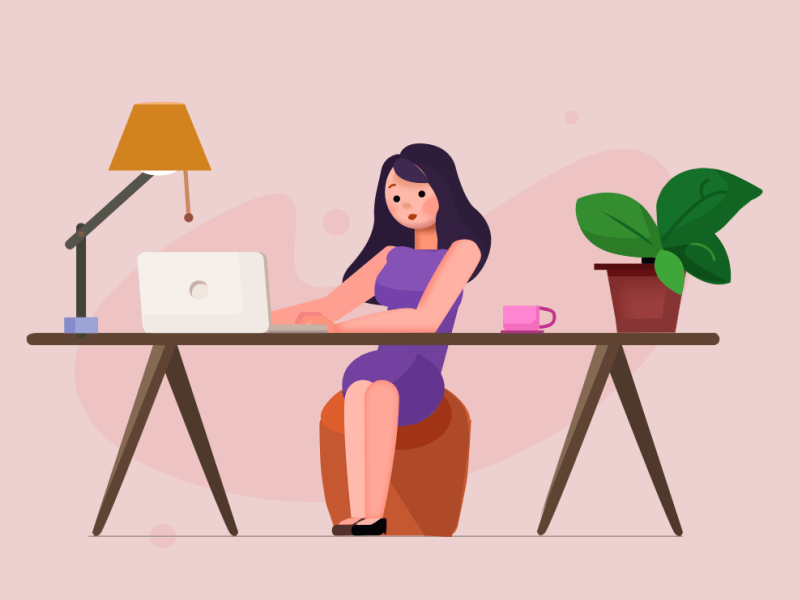 Workspace animation animation design gif illustration