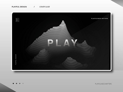 PLAY volume 01 3d 3d animation 3d art animation black and white design minimal presentation presentation design presentation layout